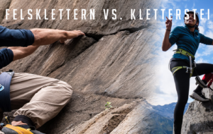 Der Unterschied zwischen Felsklettern und Klettersteig
